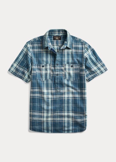 Camisa Ralph Lauren Hombre Azules Oscuro / Azules - Plaid Popover - CIYVT0263